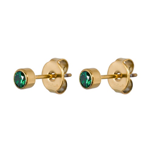 Пусеты Fiore Luna Cubic zirconia Green, SWE0128 G G